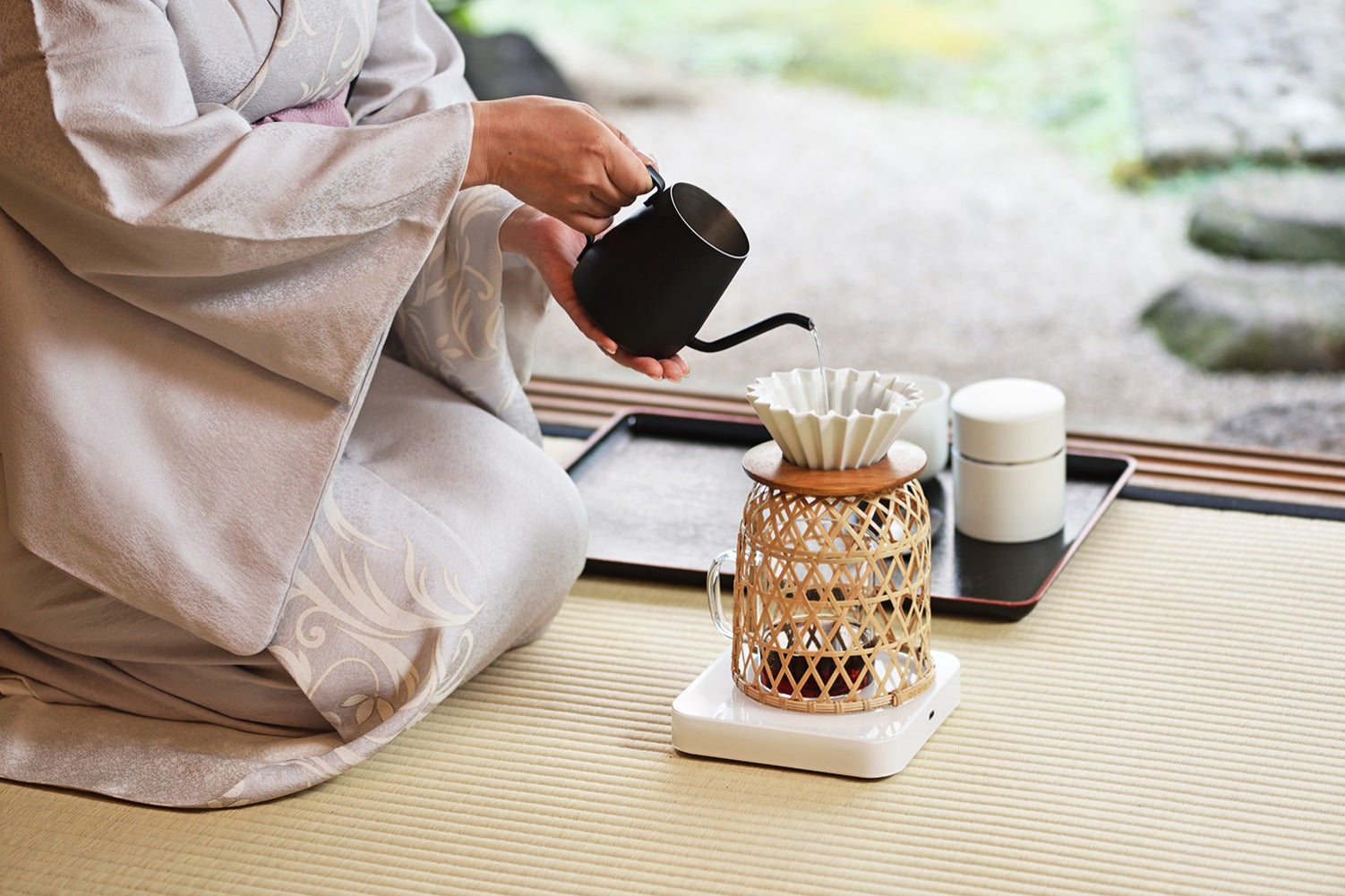 Acaia日本支店開設記念 竹細工コーヒースタンド